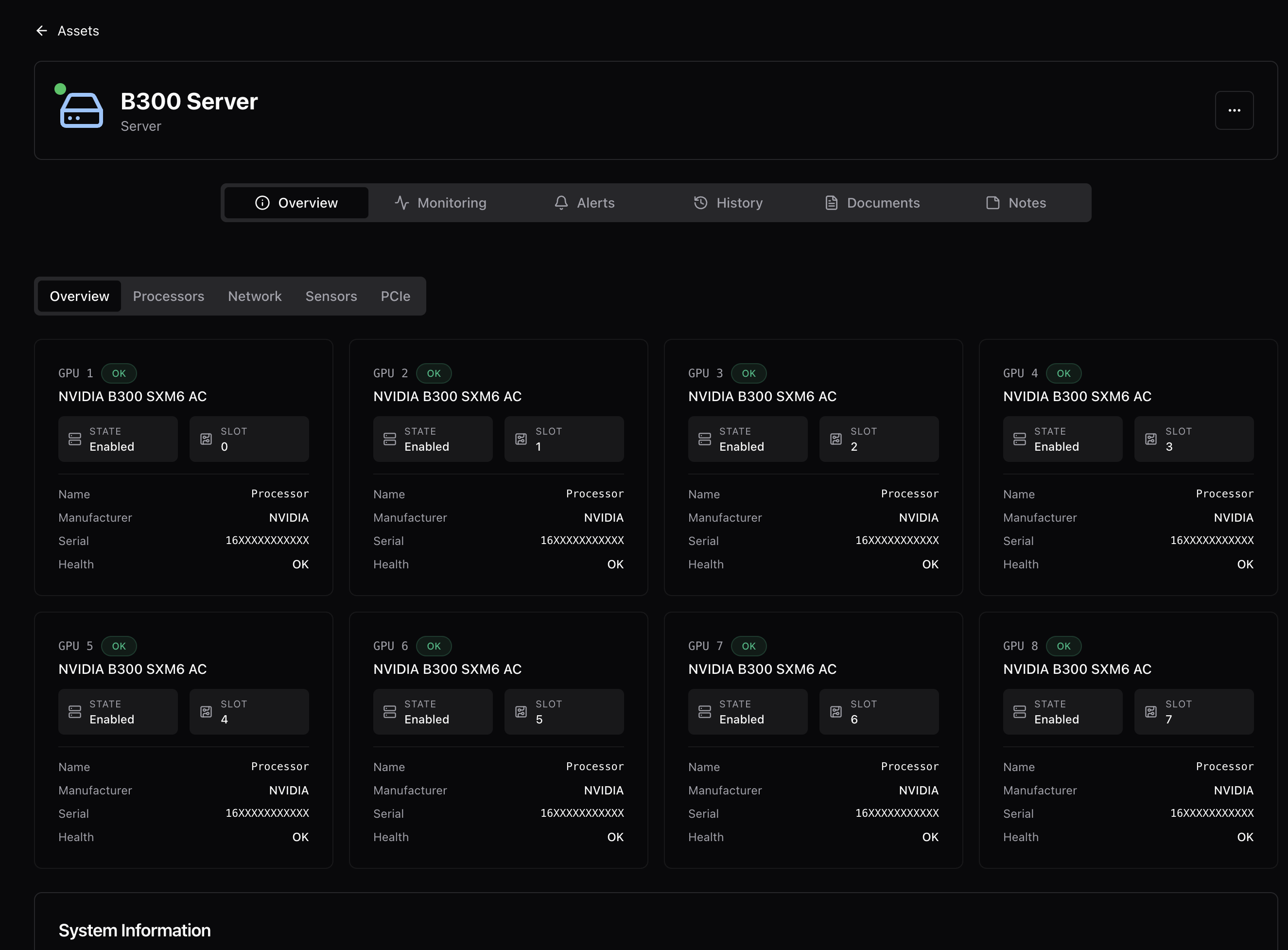 Aravolta GPU monitoring dashboard showing H100 GPU verification